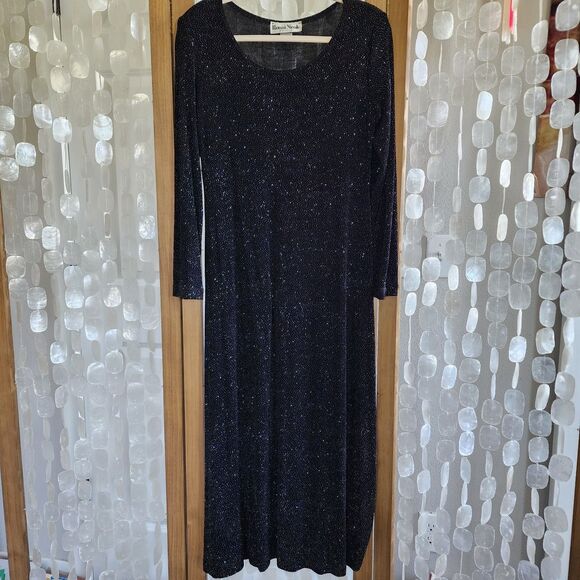 Ronni Nicole Dresses & Skirts - Vintage Women's Ronni Nicole Petites Black holo sparkle Bodycon dress size 10P
